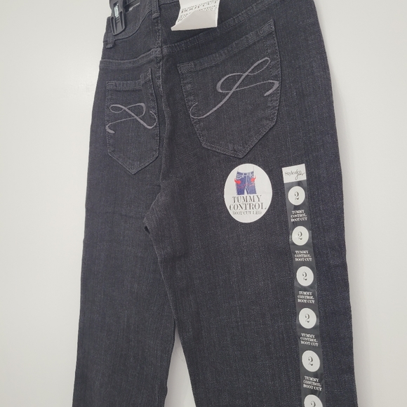 Style & Co Women's Black Jeans size 2 Boot Cut New - Picture 7 of 14
